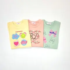 子供服 女の子 110cm 長袖 Tシャツ まとめ売り 新品 YFN35