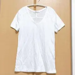 AZUL basic Tシャツ 白 Vネック 半袖 レディース シンプル