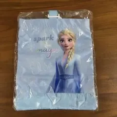 アナ雪　エルサ シューズバッグ ライトブルー