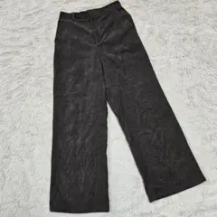 GU/ジーユー 221-329228 コーデュロイ ストレートパンツ(茶)【L】