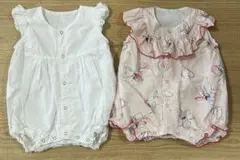 ハルウララ ロンパース 2着セット 60サイズ