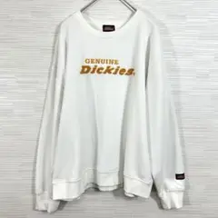 美品★ Dickies ディッキーズ 裏起毛 トレーナー スウェット 白 L