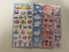 サンリオ　マシュマロステッカーズ　4種　ハローキティ　シナモロール　クロミ