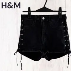 H&M 黒 デニムショートパンツ EUR 40