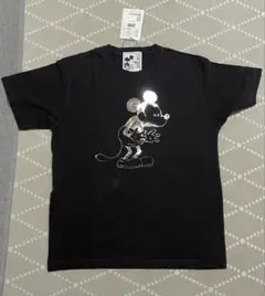 【新品】日本製 ジャパンミッキーコレクション Tシャツ（スミクロ／Mサイズ）