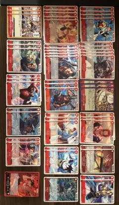 ワンピースカードゲーム 赤エースデッキパーツセット | Mercari