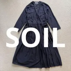 SOIL ソイル カシュクールワンピース ネイビー インド製 2WAY