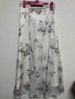 MERCURYDUO 花柄フレアロングスカート
