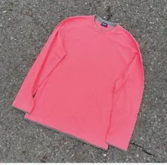90S oldUNIQLO 長袖カットソーy2k archive サーモンピンク