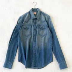 LEVI'S デニム長袖シャツ ダンガリーシャツ ブルーデニム サイズS