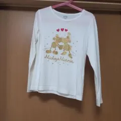 ミッキー ミニー 長袖Tシャツ 130cm