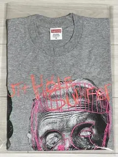 Supreme スケルトンプリント 長袖Tシャツ ブラック 骨サーマルHanes