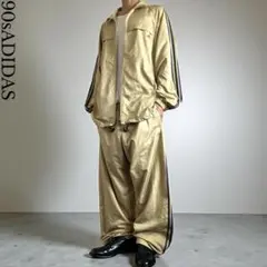 90s old adidas Oサイズ ナイロンセットアップ上下 Y2Kレア