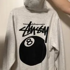 Stussy 8 Ball パーカー グレー