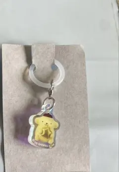 サンリオキャラクターズ　アクリルチャーム クリームinスナック　ポムポムプリン