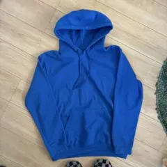 GILDAN Heavy Blend 青 フード付きパーカー