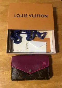 Louis Vuitton 二つ折り財布 ブラウン/パープルのサムネイル