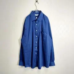 美品☆VAN HEUSEN ラックスサテン レギュラーフィットシャツ 大きい 