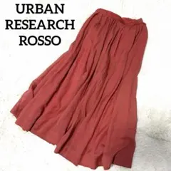 URBAN RESEARCH ROSSO ギャザーフレアロングスカート 楊柳風のサムネイル