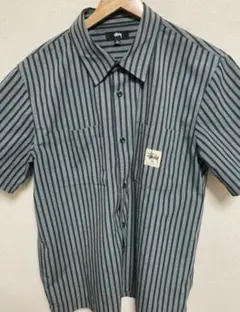 Stussy ストライプ 半袖シャツ Lのサムネイル