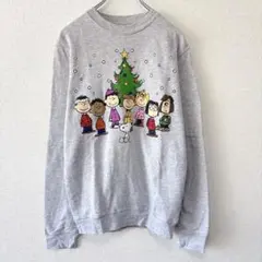 PEANUTS キャラクタースウェット　スヌーピー　グレー　S 668