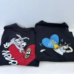 KAO YORI NAKAMI Tシャツ ブラック M カオヨリナカミ2枚セット