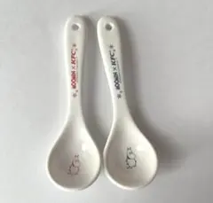 ケンタッキー　ムーミン　白い陶器スプーン 2本セット　【非売品】