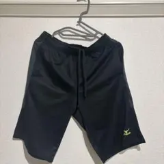 Mizuno 黒 ショートパンツ 蛍光イエロー
