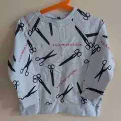 新品未使用BEAU LOVES ハサミプリント 長袖カットソー 2/3y