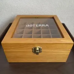 doTERRA オイル収納ケース 25本収納 木製ボックス 5ml/15ml - メルカリ
