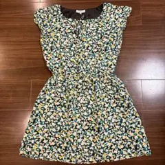 NATURAL BEAUTY BASIC 花柄ノースリーブワンピース S