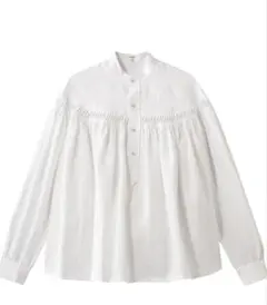 Scye 100%リネン タックブラウス 長袖 サイズ40 美品