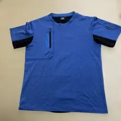 TULTEX メンズ 半袖Tシャツ ブルー Mサイズ　胸ポケット　袖ポケット
