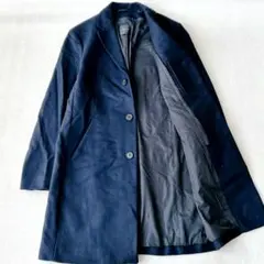 近年 セオリー カシミヤ チェスターコート ネイビー DELANCEY