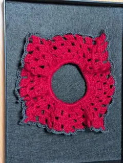 ハンドメイド シュシュ レッド系