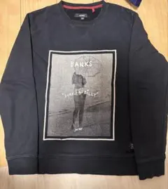 BANKS ブラック グラフィックトレーナー
