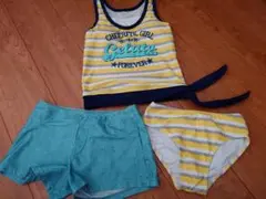 女の子　セパレート水着　140