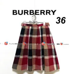 【極美品】バーバリー　CRESTBRIDGE プリーツスカート 春先まで◎