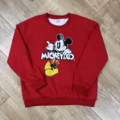 ミッキーマウス プリント スウェット Lサイズ