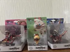 【未開封】amiibo モンスターハンターストリーズ　ナビルー含む3種