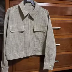 GU チェックジャケット