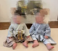 袴ロンパース 70 男の子 双子 2セット - メルカリ