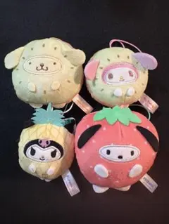 サンリオ 着ぐるみマスコット ポチャッコ クロミ ポムポムプリン他 4点セット