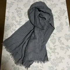 LAURA ASHLEY ＊ ストール　グレー　　ラメ入りのサムネイル