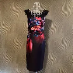 122 LITTLE MISTRESS ノースリーブ  花柄　レース　ワンピース