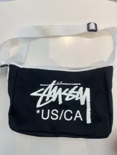 Stussy 黒 ショルダーバッグ