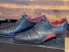 【美品】スペイン マグナーニ 希少オパンケ製法ストレートチップメダリオン 美品】スペイン マグナーニ 希少オパンケ製法ストレートチップ