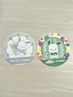 果汁果林　サンリオ　ポチャッコ　コースター　セット