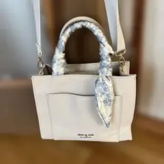 Little by Little キャンバストートバッグ　2 way グレージュ