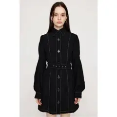 SLY 黒 TUCK SLEEVE FRONT BUTTON ワンピース